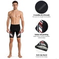 thumbnail image 4 of Mens Padded Bike Shorts Cycling Riding Tights Road Biking Pants Cycle Clothing Wear Red L, 4 of 9