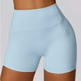 thumbnail image 4 of vigerkar High Waisted Biker Shorts for Women Tummy Control Fitness Athletic Workout Running Yoga Gym Shorts Light Blue, S, 4 of 9