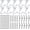 White, variant on 10 Sets Ceiling Hooks Heavy Duty Metal Swag Hook with Hardware and Toggle Wings for Hanging Plants Ceiling Installation Cavity Wall Fixing (White) DEWEL