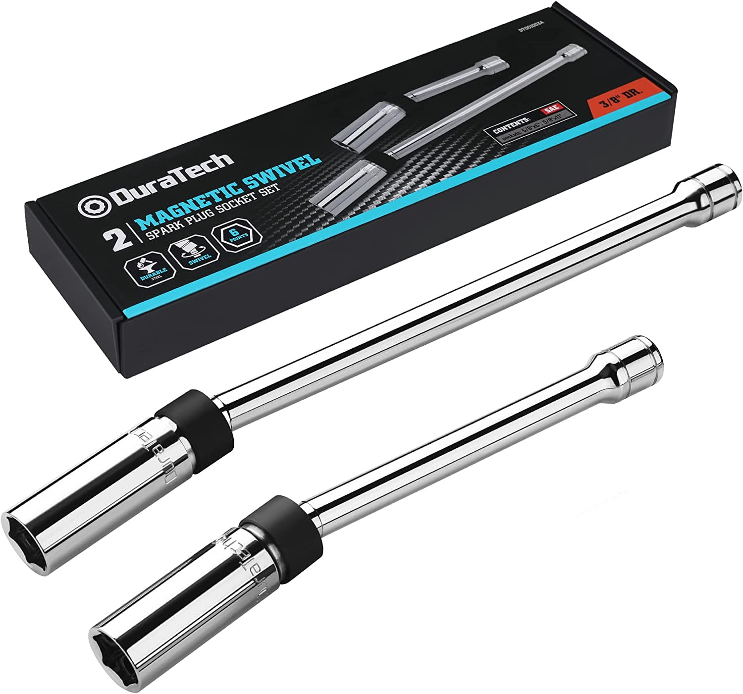 DURATECH 2PC Swivel Spark Plug Socket SetIncludes 5/8inch