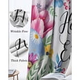 thumbnail image 3 of Easter Blackout Curtains for Bedroom Living Room Darkening Curtains 63 Inches Long Colorful Flowers Eggs Tulips Daisy Pastoral Floral Window Curtain 2 Panels Set Window Treatment Drapes 42"x63", 3 of 9
