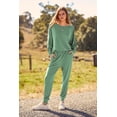 thumbnail image 3 of Conjunto Deportivo PRETTYGARDEN Mujer 2 Piezas de Punto Canalé Otoño XL, 3 of 8