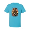 thumbnail image 2 of Wild Bobby, Undead Dark Knight, Pop Culture, Men Graphic Tees, Light Turquoise, Medium, 2 of 3