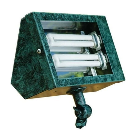 Dabmar Lighting DF5650-VG Solid Brass Area Flood Light- Verde Green