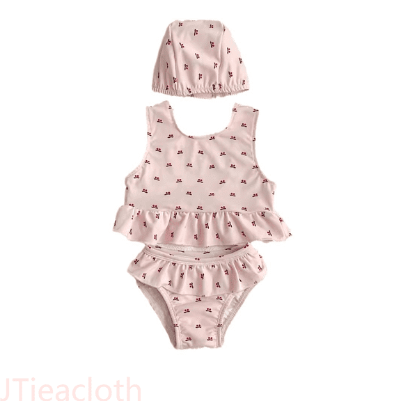 JTieacloth Baby Girl Swimsuit Zip Rash Guard Swimsuit With Hat Baby Girl Swimsuit,Sizes 0-3 Months