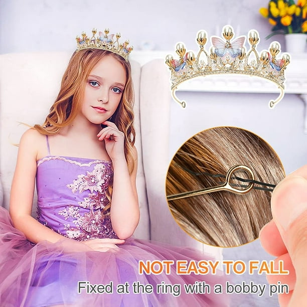 Princess Crown Tiaras for Girls Crystal Princess Tiara for Little