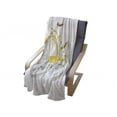 thumbnail image 4 of Vintage Soft Flannel Fleece Throw Blanket, Watercolor Style Effect Bicycle Leaves and Flowers in the Basket Pattern, Cozy Plush for Indoor and Outdoor Use, 50" x 60", White and Yellow, by Ambesonne, 4 of 6