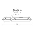 thumbnail image 2 of Nicor Lighting VT3204HUNV40 4 ft. LED Vapor Tight Fixture, 2 of 2