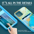 thumbnail image 6 of Petocase for iPhone 12/12 Pro Wallet Case,Card Holder Slot Ultra Slim Thin Flexible TPU Gel Rubber Soft Skin Silicone Protective Phone Cover,Mint Marble, 6 of 7