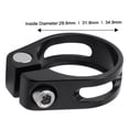 thumbnail image 6 of sunsanly Bike Seat Post Clamp Bike Clamp Bicycle Seat Clamp Anodized Surface Adjustable Universal Quick Release Seat Post Clamp Accessories, 6 of 8