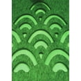 thumbnail image 1 of Ahgly Company Machine Washable Indoor Rectangle Transitional Green Area Rugs, 8' x 10', 1 of 7