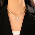 thumbnail image 2 of HAHDAXIA Collier de Perles pour Femmes Collier de Perles Superposé Or Collier de Perles à Brins Multiples, 2 of 7