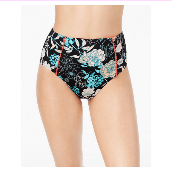 Bar III Women's Moderate Bottom Coverage Bikini Bottoms L/Multi