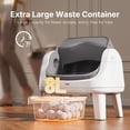 thumbnail image 5 of PetPivot AutoScooper 12 Self Cleaning Cat Litter Box, Automatic Litter Box with Open Top, Safety Sensors, Anti-Pinch, Easy Step, Grey, 5 of 9