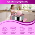 thumbnail image 3 of 1000W Cotton Candy Machine Cart,Cotton Candy Maker With Mobile Rolling Stand,20 Inch Stainless Steel Bowl And Drawer,Vintage Candy Floss Maker For Home Or Party,Pink, 3 of 7