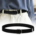 thumbnail image 3 of SSKFHGI Non Porous Elongated Canvas Belt with Simple Double Loop Bbuckle Unisex, 3 of 7