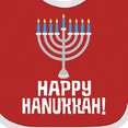thumbnail image 4 of Inktastic Happy Hanukkah Menorah Boys or Girls Baby Bib, 4 of 4