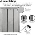 thumbnail image 2 of Closet Organizador Armable De Tela Y Tubo Armario De Ropa Minimalista 170 x 130 x 45 Ropero Organizador para Dormitorio Soporta hasta 33 LB (Gris), 2 of 6