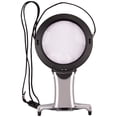 thumbnail image 1 of Hands Free 2 LED Lighted Neck Magnifier 2X 6X Reading Loupe Magnifier 100MM, Battery Powered Illuminated Magnifying Glass for Small Print Reading,Inspection,Beads,Embroidery,Impair,Low Vision, 1 of 6