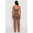 thumbnail image 4 of Womens Daisy Mineral Wash Denim Jumpsuit with Cargo Pockets, 4 of 4