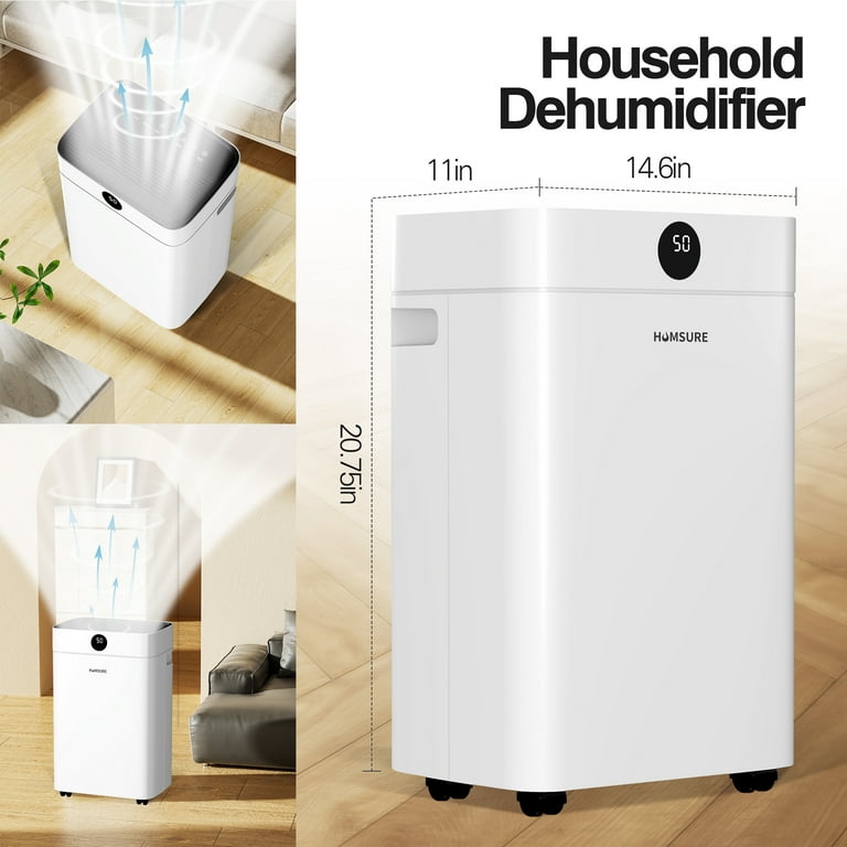 アメージングタイランド・グランドセール HUMSURE 12-Pint Dehumidifier for Basements with Drain Hose その他