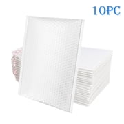 Xoxingysm Gift Wrapping Paper White Poly Bubble Mailers Seal Packaging Bags Small Business Supplies Padded Envelopes Bubble Envelopes Mailing Bags Packaging for Small Business, 10X Bubble Wrap