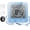Blue, variant on KADAMS Shower Clock Waterproof Bathroom Timer – Digital Wall Clock with Countdown, Magnetic Kitchen Clock with Temperature & Humidity, Suction Cup for Kids Shower Spa Sauna Cook Bath