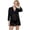 Black, variant on Women's Beach Cover Up Bikini Bathing Suit Summer Medium Black Solid