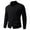 Black, variant on Mens Jacket Sweater Ribbed Textured Knit Stand Collar Long Sleeve Mens Warm Clothes,Black,2XL