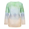 thumbnail image 5 of FNFYFH Plus Size Sweatshirts for Womens Trendy Tie Dye Pullover Long Sleeve Crewneck Sweatshirt Colorful Printed Tops Womens Loose Fit Tops Pink S-5XL Clearance Deals, 5 of 7