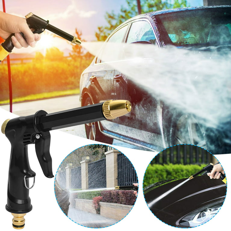 Long Rod Black Household Water High Pressure Car Wash Spray Shower Watering  Flowers Powerful Brush Car Artifact Cleaning Tool