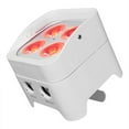 thumbnail image 4 of 3) Rockville BEST PAR 50 White Rechargeable Par Lights Wireless DMX+RGBWA+UV+Bag, 4 of 12