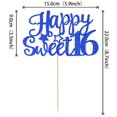 thumbnail image 2 of Adorno para Pastel YCTHUNFISH Feliz Dulce 16 Brillo Azul, 2 of 7