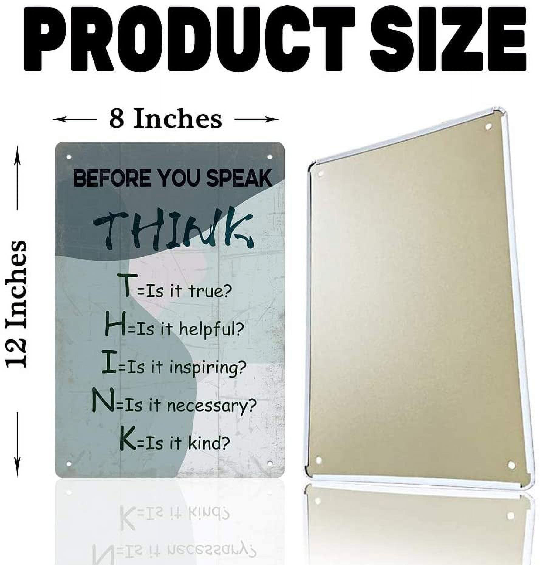 Be Nice Or Leave Vintage Tin Sign – Rustic Metal Wall Decor For Home, Garage, Bar, Or Patio