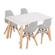 thumbnail image 1 of Mesa Rectangular Duduk con Cuatro sillas modelo Eames gris, 1 of 1