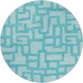 thumbnail image 2 of Addison Rugs Dream Shag Premium Machine Washable Transitional Contemporary Turquoise Round Rug, 8' x 8', 2 of 8