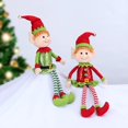thumbnail image 3 of Muñeco de elfo de patas largas, adorno de fiesta de Navidad, colgantes de árbol de Navidad, decoración de ventana, regalos de Año Nuevo, decoración del hogar, 65CM, nuevo, 3 of 4