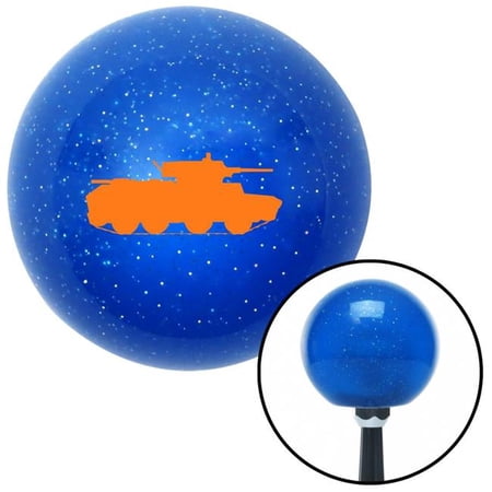American Shifter Orange Tank Blue Metal Flake Shift Knob with M16 x 1.5 Insert Shifter Auto Manual