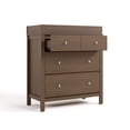 thumbnail image 6 of Storkcraft Horizon 3 Drawer Chest with Infant Changing Topper, Hazelnut, 6 of 14