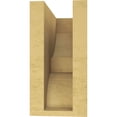 thumbnail image 4 of 4"W x 8"D x 8"H Classic Ridgewood Rough Cedar Woodgrain TimberThane Corbel, Primed Tan, 4 of 6