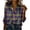 Tops-A232Multicolor, variant on LEKWK Mardi Gras Shirts Plaid Check Pattern Button Down Blouses & Button-Down Shirts Long Sleeve Lapel Neck Casual Work Office Wear Outfits