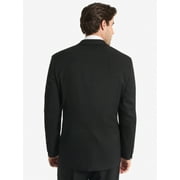 Chaps Mens Black Solid Classic Fit Tailored Suit Separate Jacket, Sizes 40R-48L