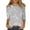 #08Gray, variant on Blouses for Women Dressy Casual 3/4 Sleeve Printed Crewneck Tunic Shirts Loose Comfy Three Quarter Sleeve Blouses Black 2XL