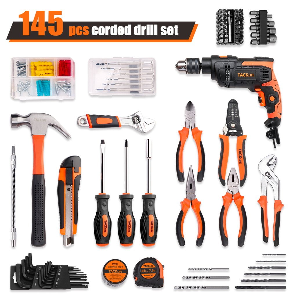 TACKLIFE 20V Power Drill, Cordless Driver, Impact Drill LithiumIon