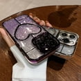 thumbnail image 4 of Compatible with iPhone Case,Glitter Gradient Heart Electro Plated Bumper Camera Lens Protection Clear Soft Shockproof Cover Phone Case (Black,iPhone 14 Pro), 4 of 6