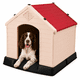 thumbnail image 1 of Casa para Perro Poli Pets Berlín Roja Mediana con Piso Elevado, Rejillas de Ventilación y Diseño Impermeable, 1 of 7