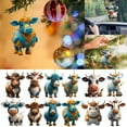 thumbnail image 2 of Lilixerw Christmas Cow Ornament,Xmas Pendant for Car Mirror & Backpack,Christmas Tree Hanging Decor,Home Decor,Festive Gifts, 2 of 2