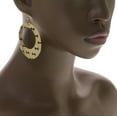 thumbnail image 5 of Mi Amore Bow Tie Dangle-Earrings Gold-Tone/Black, 5 of 5