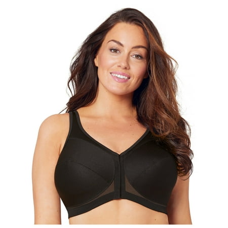 

Glamorise Full Figure Plus Size MagicLift Front-Closure Posture Back Bra Wirefree #1265