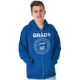 thumbnail image 5 of Rock and Roll High School Graduate Zip Up Hoodie Men's Women's Brisco Brands S, 5 of 6